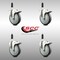 Service Caster 5 Inch 316SS Thermoplastic Rubber Swivel 7/8 Inch Stem Caster Set Lock Brake SCC-SS316TTLEX20S514-TPRB-78-4 - alternate 2